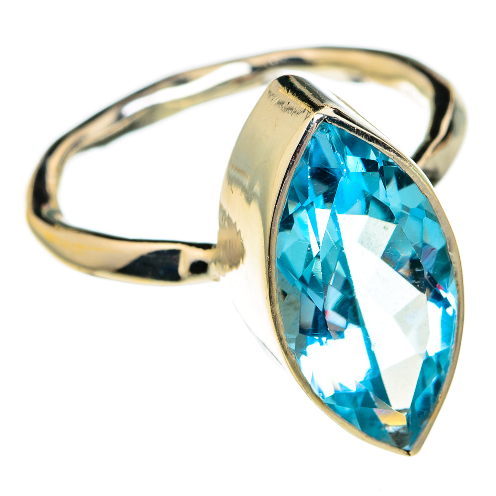 Blue Topaz Rings handcrafted by Ana Silver Co - RING78216