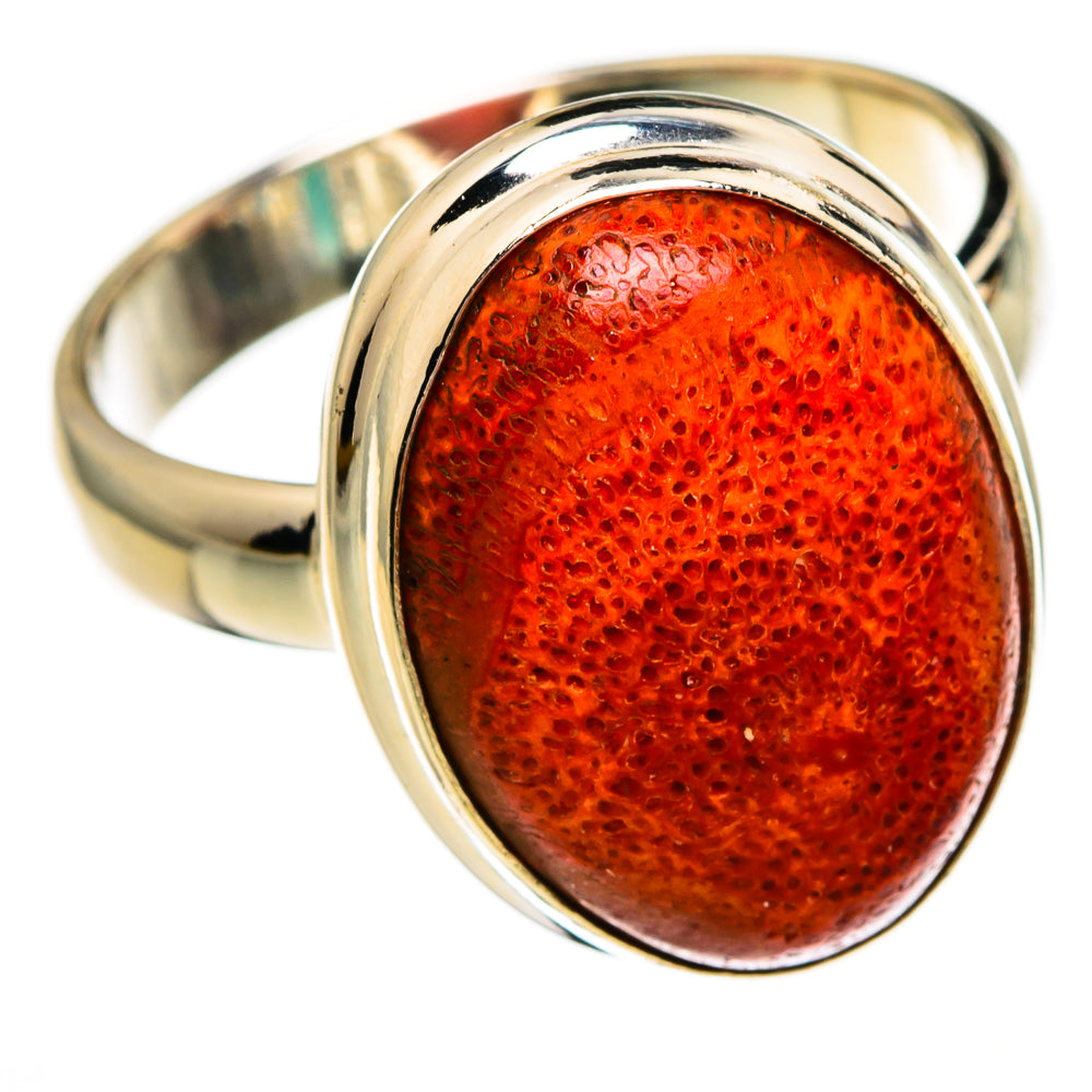 Sponge Coral Rings handcrafted by Ana Silver Co - RING78282 - Photo 2