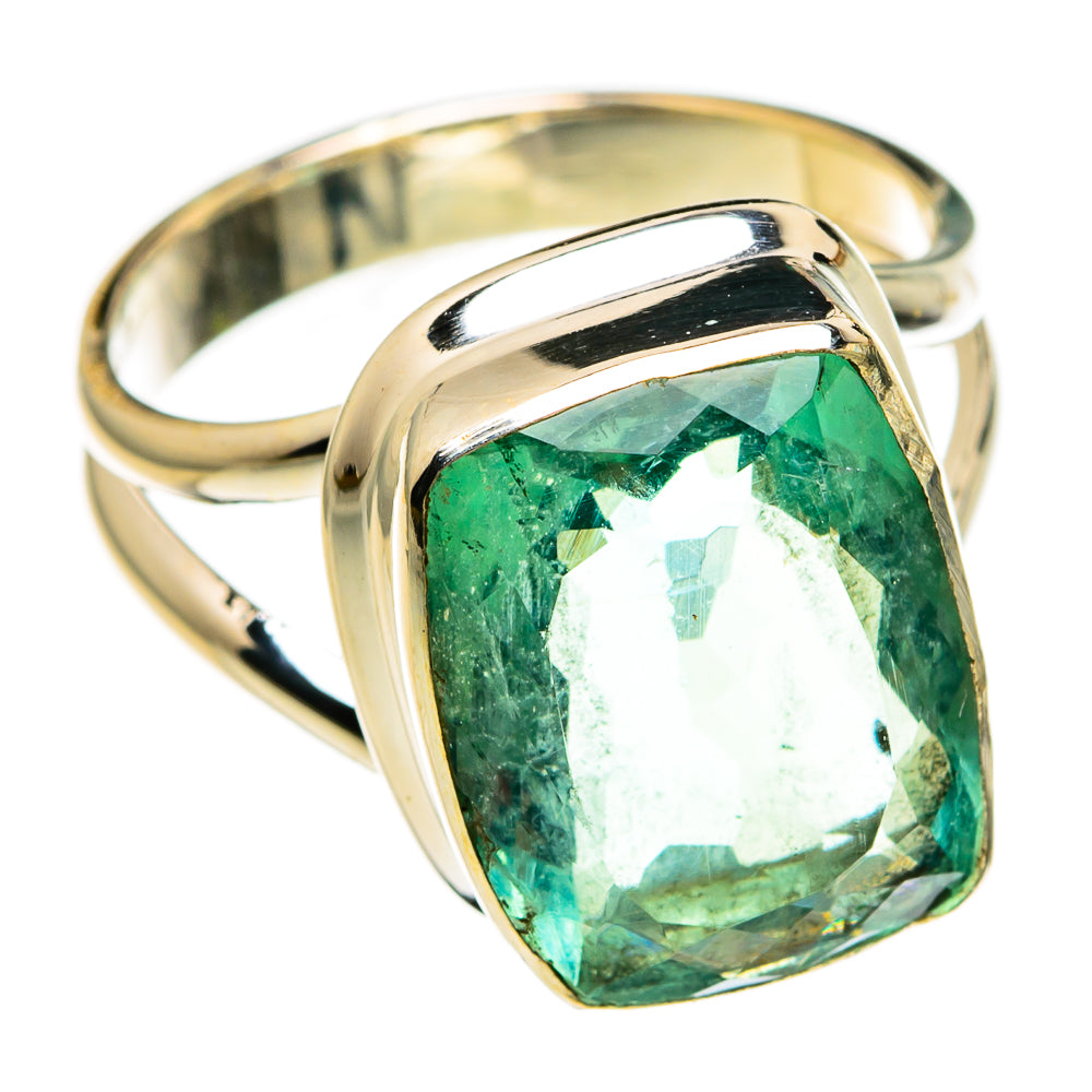Green Fluorite Rings handcrafted by Ana Silver Co - RING78307