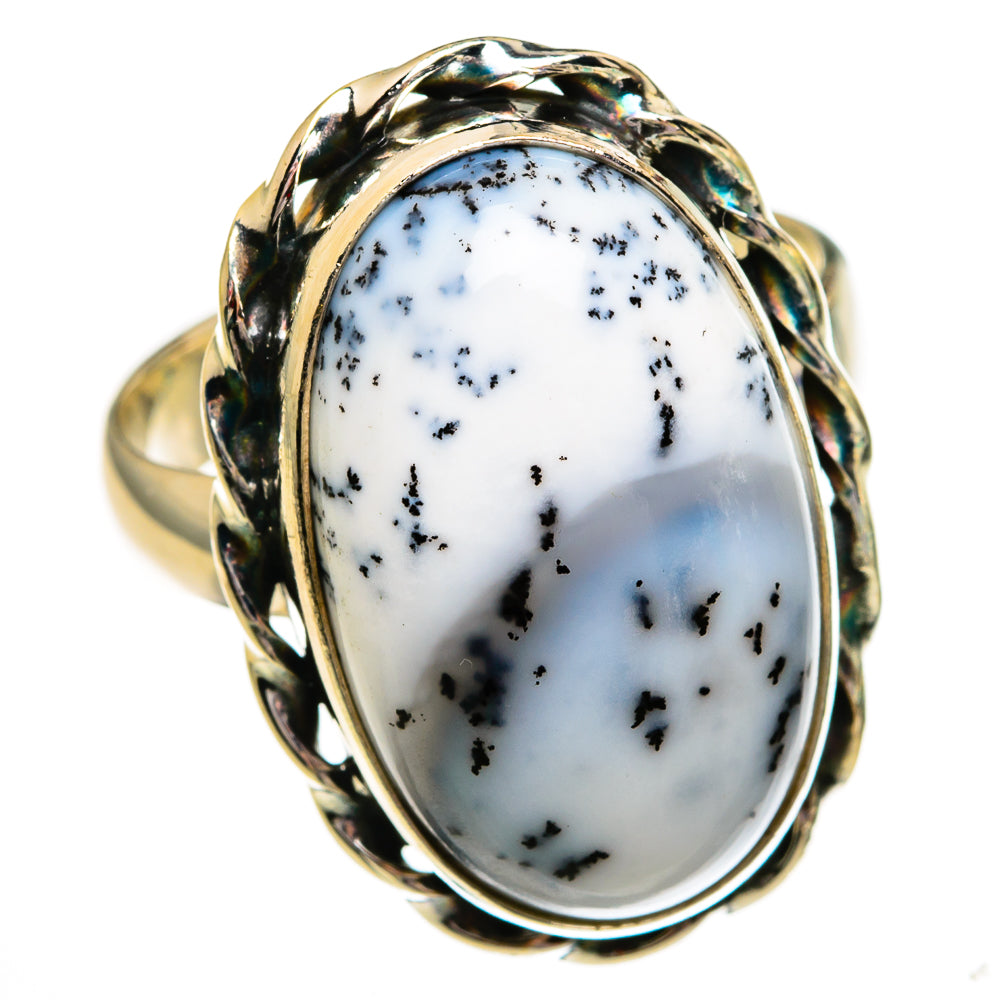 Dendritic Opal Rings handcrafted by Ana Silver Co - RING78345