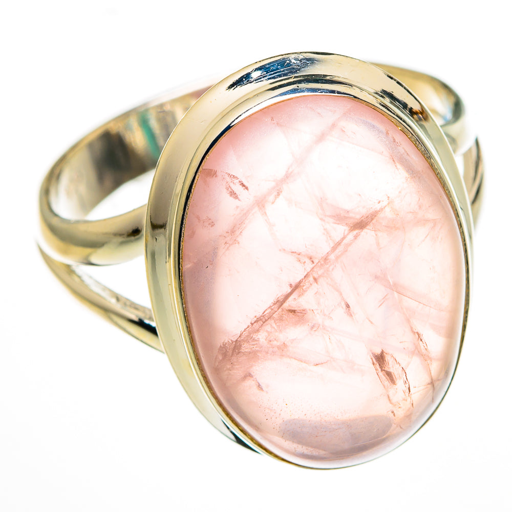 Rose Quartz Rings handcrafted by Ana Silver Co - RING78356