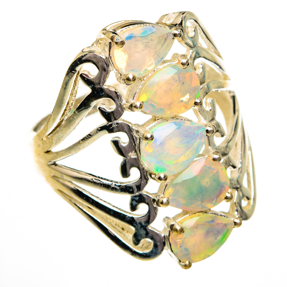 Ethiopian Opal Rings handcrafted by Ana Silver Co - RING78454