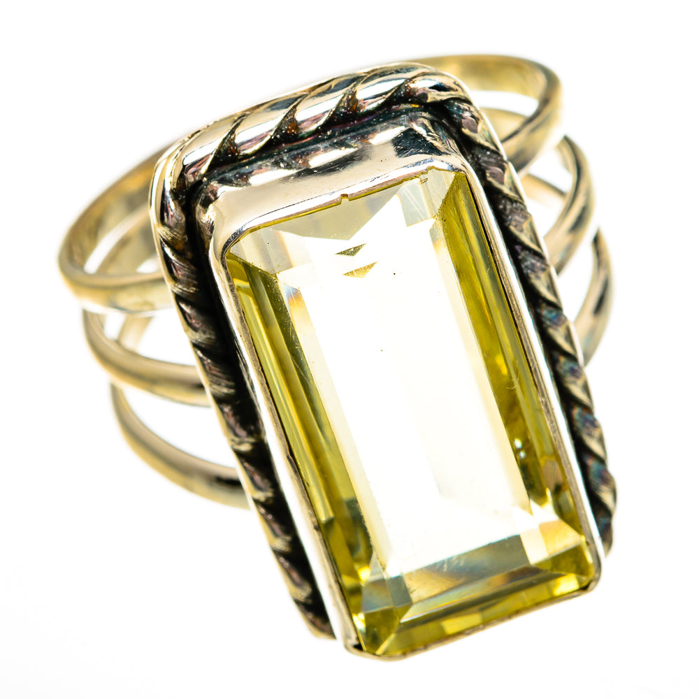 Lemon Quartz Rings handcrafted by Ana Silver Co - RING78457