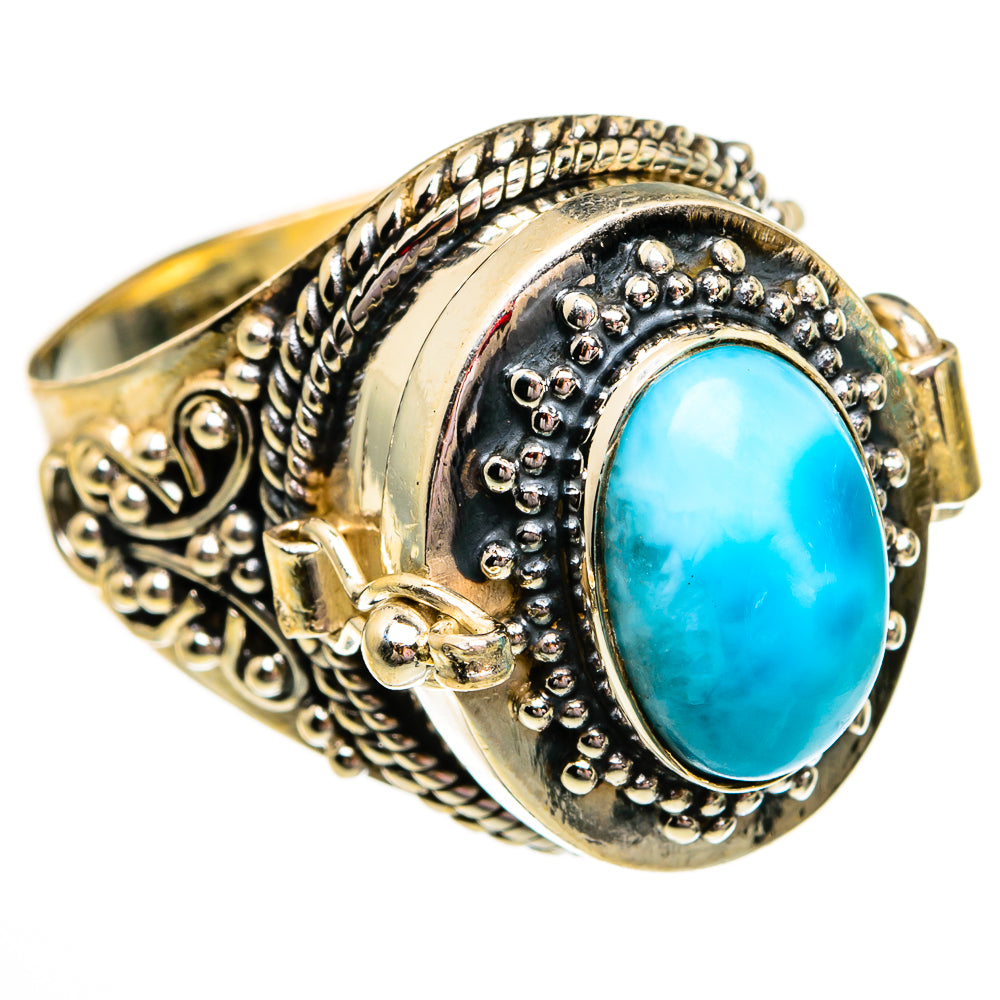 Larimar Rings handcrafted by Ana Silver Co - RING78501