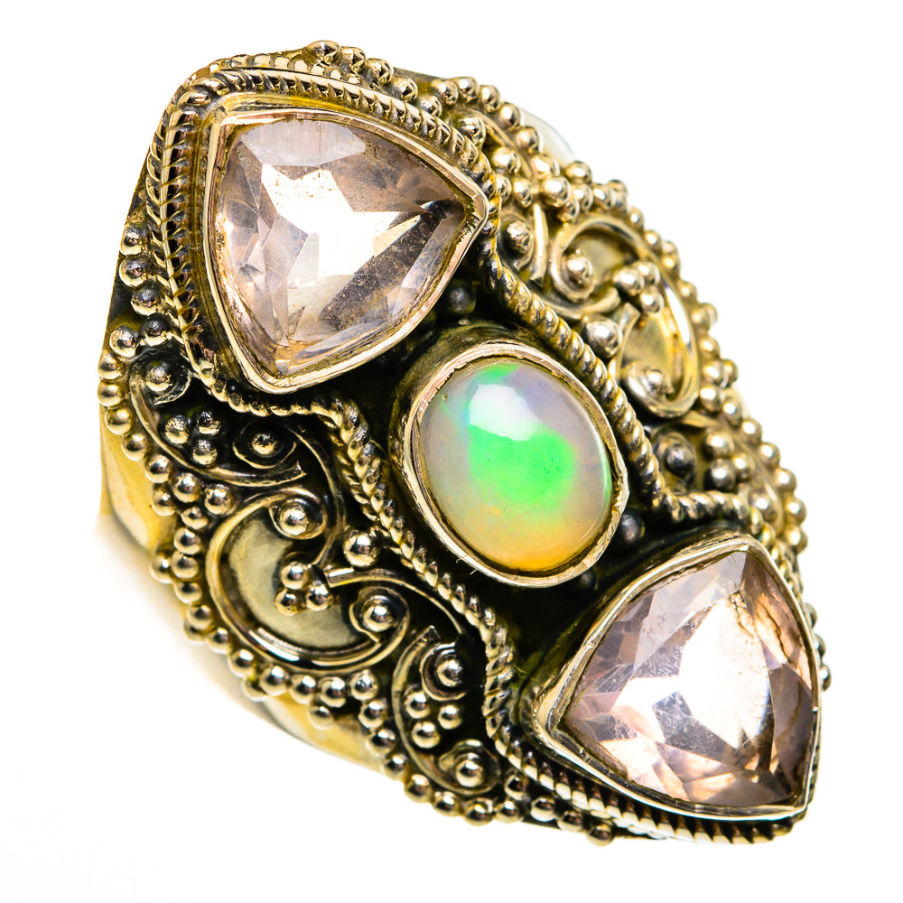 Ethiopian Opal Rings handcrafted by Ana Silver Co - RING78528