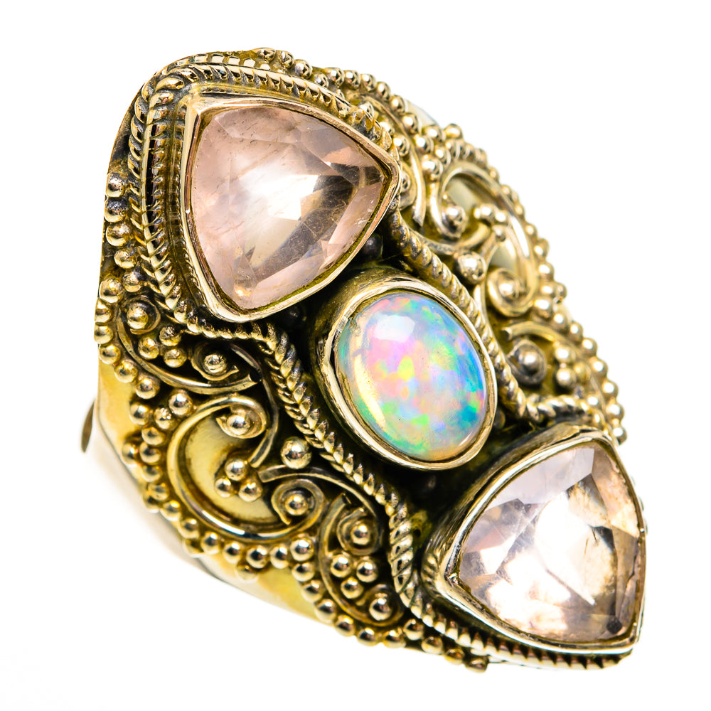 Ethiopian Opal Rings handcrafted by Ana Silver Co - RING78564