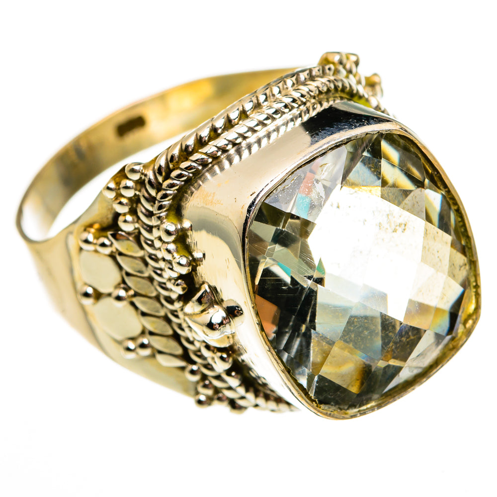 Green Amethyst Rings handcrafted by Ana Silver Co - RING78575