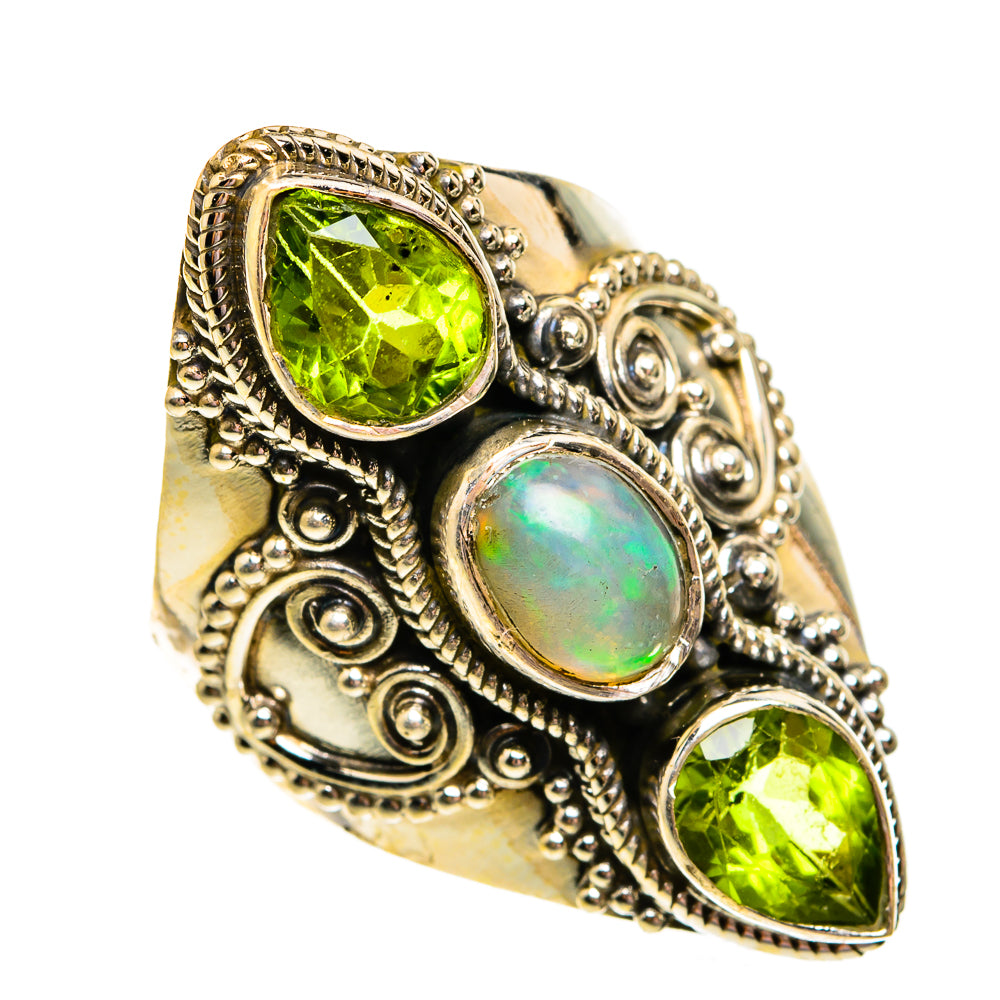 Ethiopian Opal Rings handcrafted by Ana Silver Co - RING78652