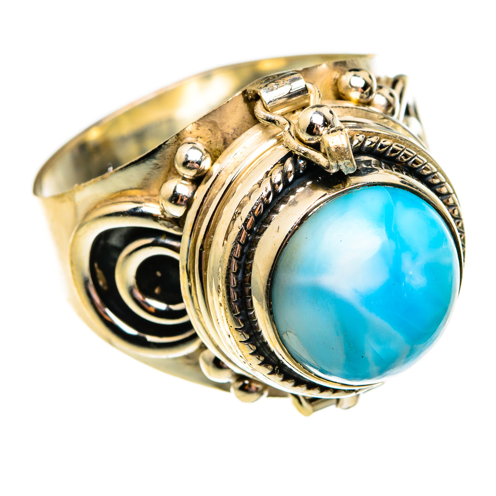 Larimar Rings handcrafted by Ana Silver Co - RING78665
