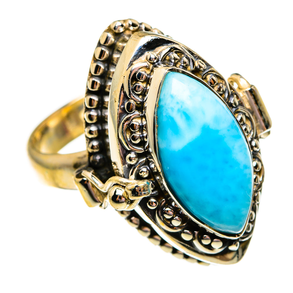 Larimar Rings handcrafted by Ana Silver Co - RING78681