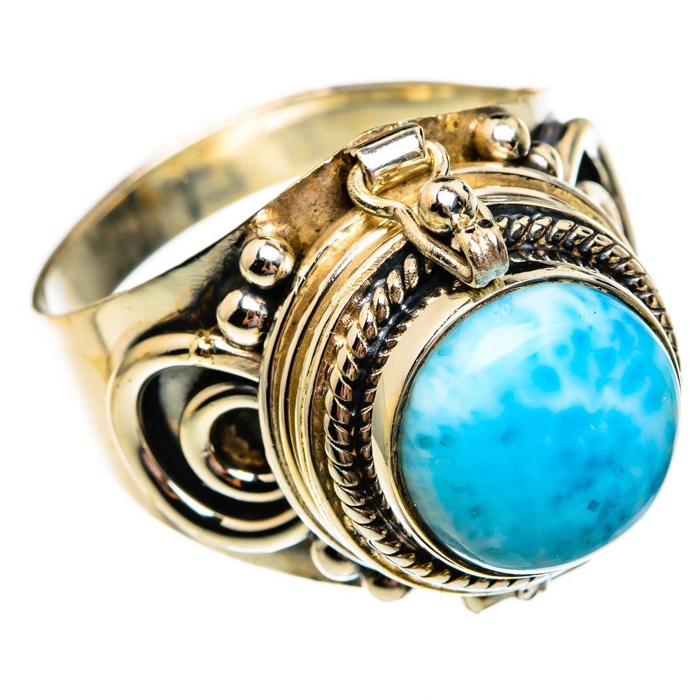 Larimar Rings handcrafted by Ana Silver Co - RING78703