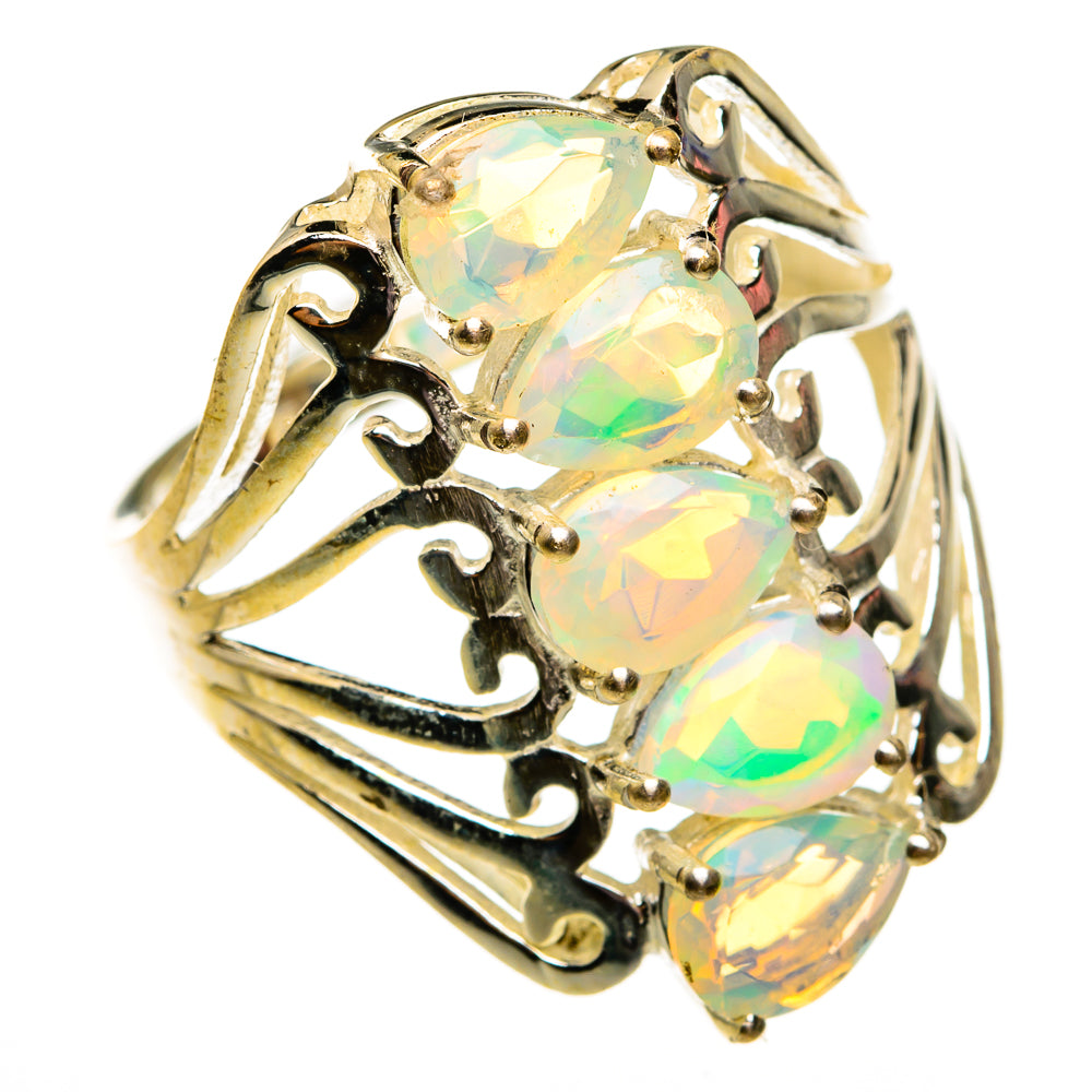 Ethiopian Opal Rings handcrafted by Ana Silver Co - RING78707