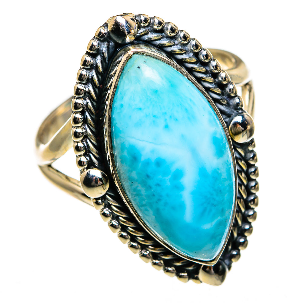 Larimar Rings handcrafted by Ana Silver Co - RING78766