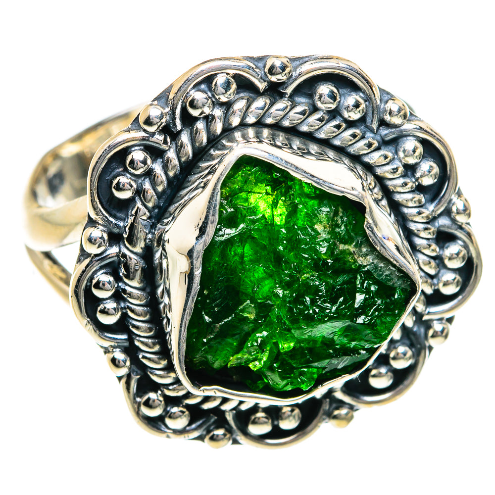 Chrome Diopside Rings handcrafted by Ana Silver Co - RING78806