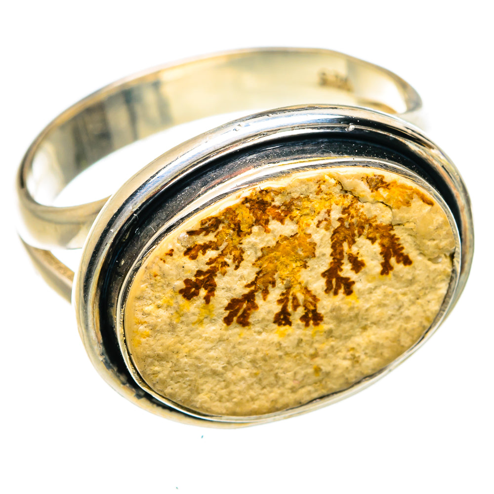 Germany Psilomelane Dendrite Rings handcrafted by Ana Silver Co - RING78841
