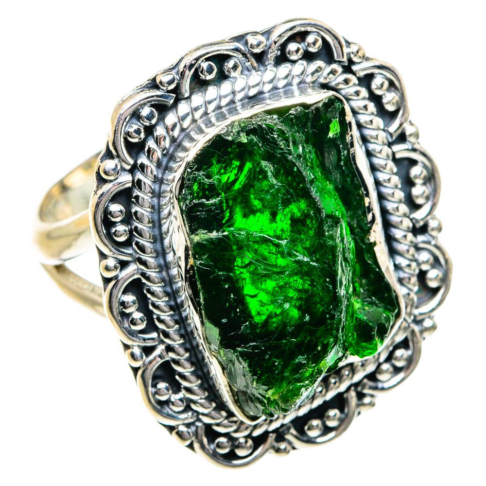 Chrome Diopside Rings handcrafted by Ana Silver Co - RING78891