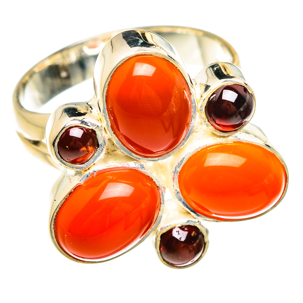 Red Onyx Rings handcrafted by Ana Silver Co - RING78923