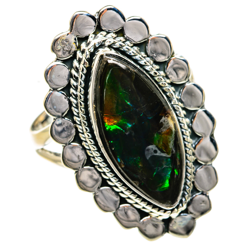 Ammolite Rings handcrafted by Ana Silver Co - RING78943