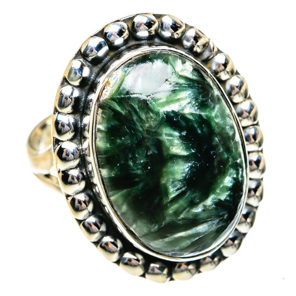 Seraphinite Rings handcrafted by Ana Silver Co - RING78986
