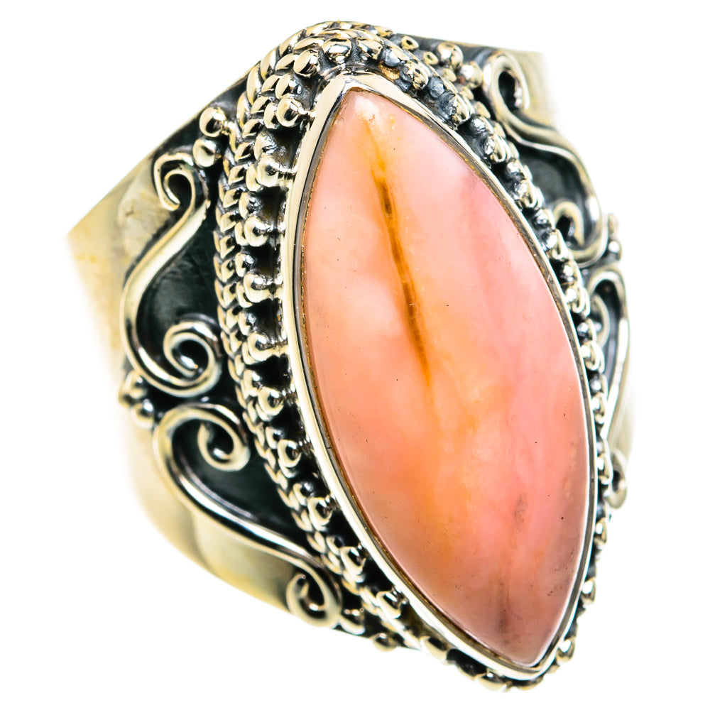 Pink Opal Rings handcrafted by Ana Silver Co - RING79002