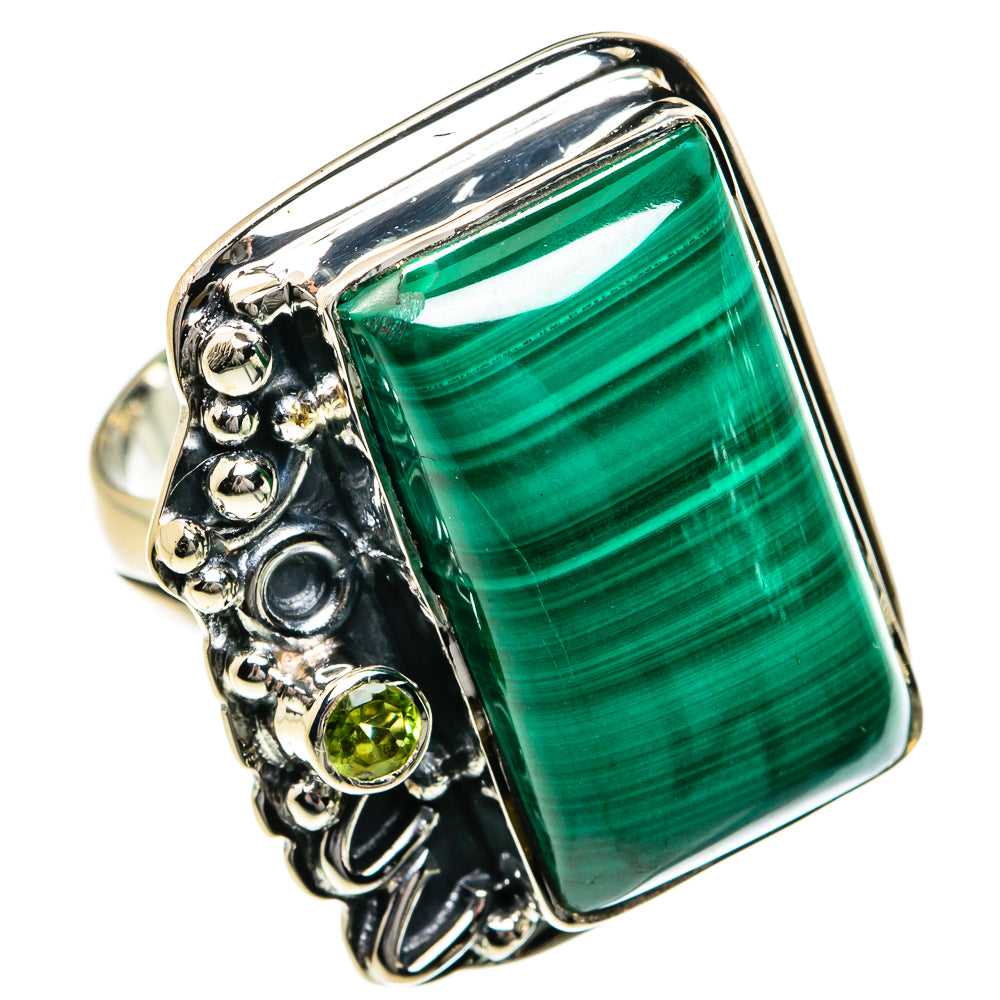 Malachite Rings handcrafted by Ana Silver Co - RING79017