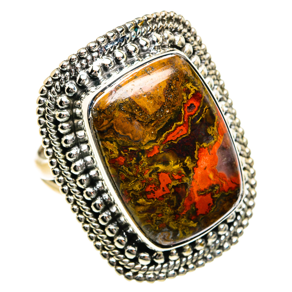 Moroccan Agate Rings handcrafted by Ana Silver Co - RING79021