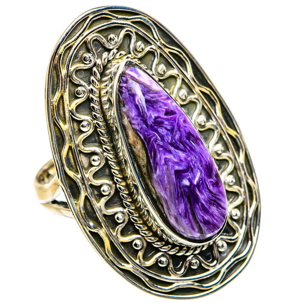 Charoite Rings handcrafted by Ana Silver Co - RING79030