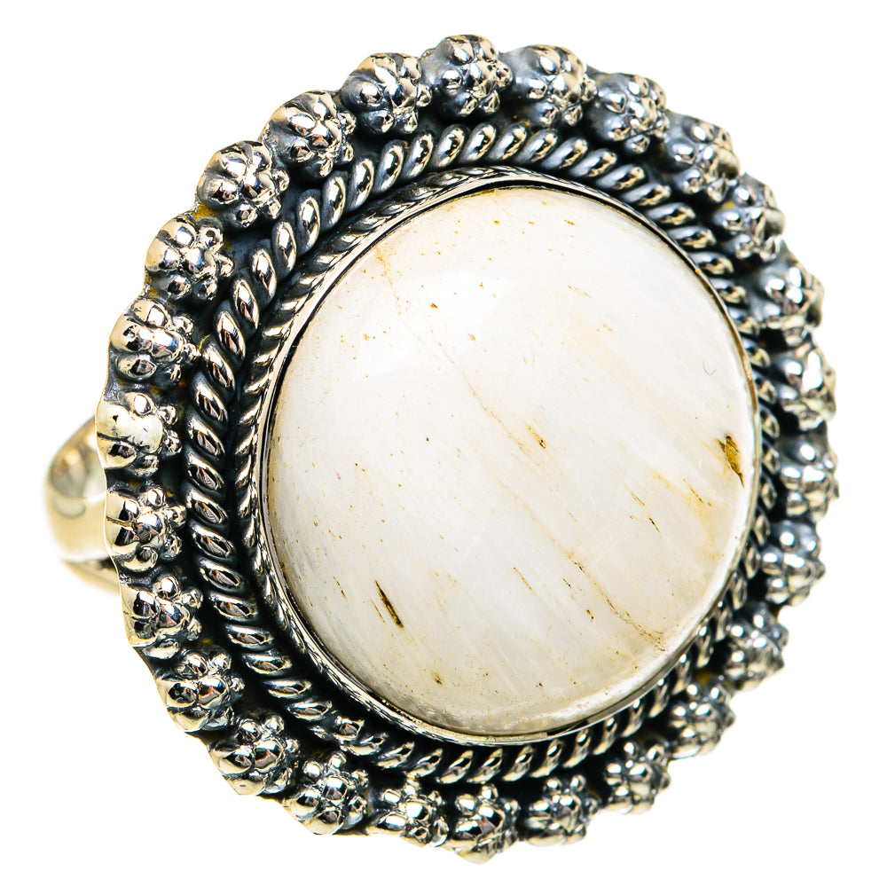 Scolecite Rings handcrafted by Ana Silver Co - RING79068