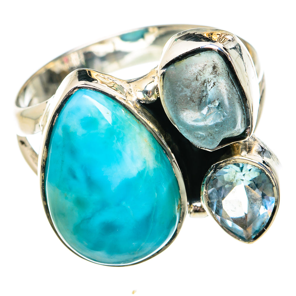 Larimar Rings handcrafted by Ana Silver Co - RING79075
