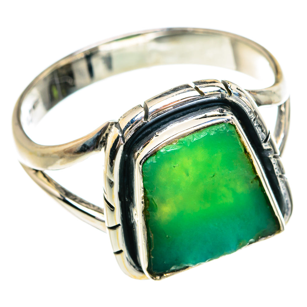 Chrysoprase Rings handcrafted by Ana Silver Co - RING79083