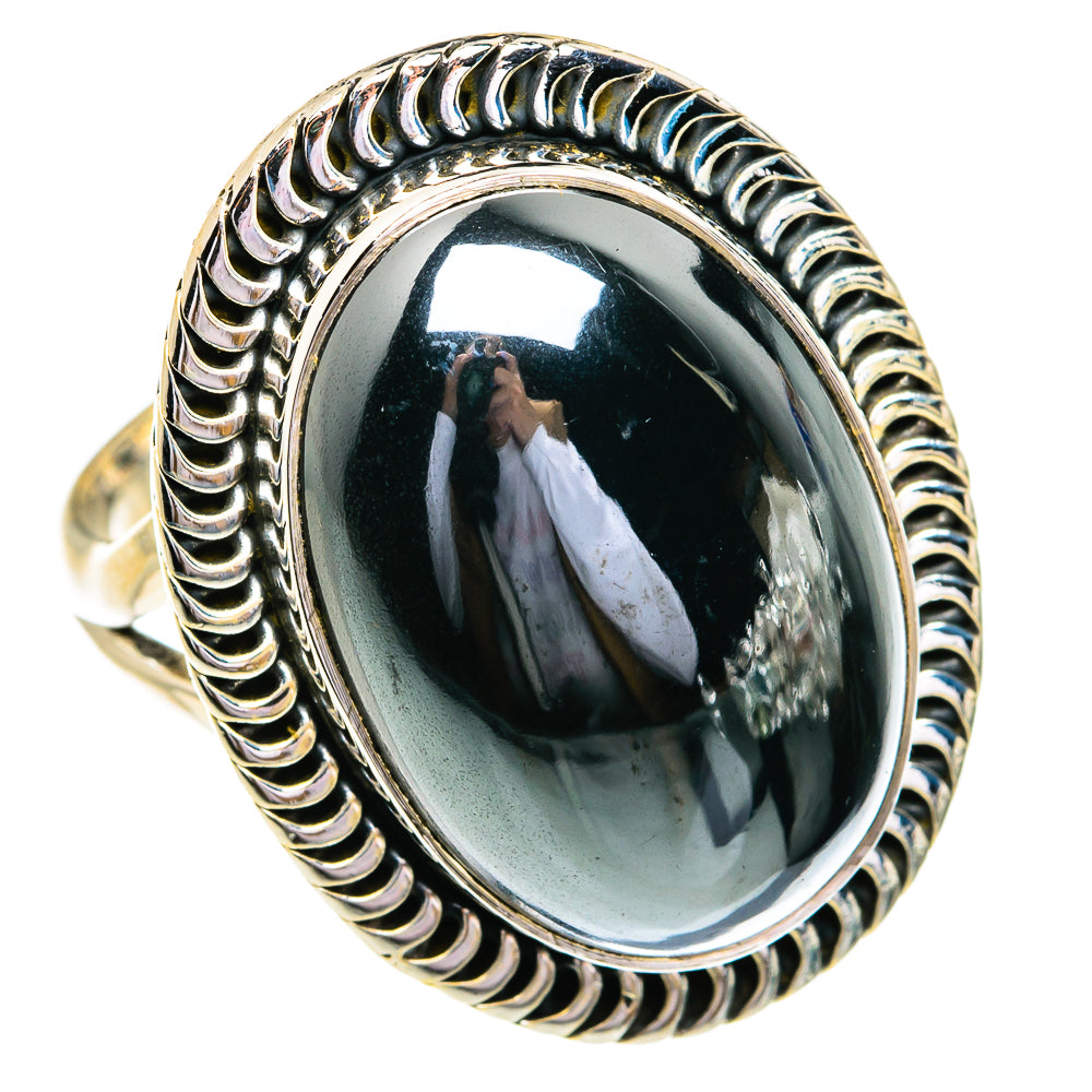 Hematite Rings handcrafted by Ana Silver Co - RING79107
