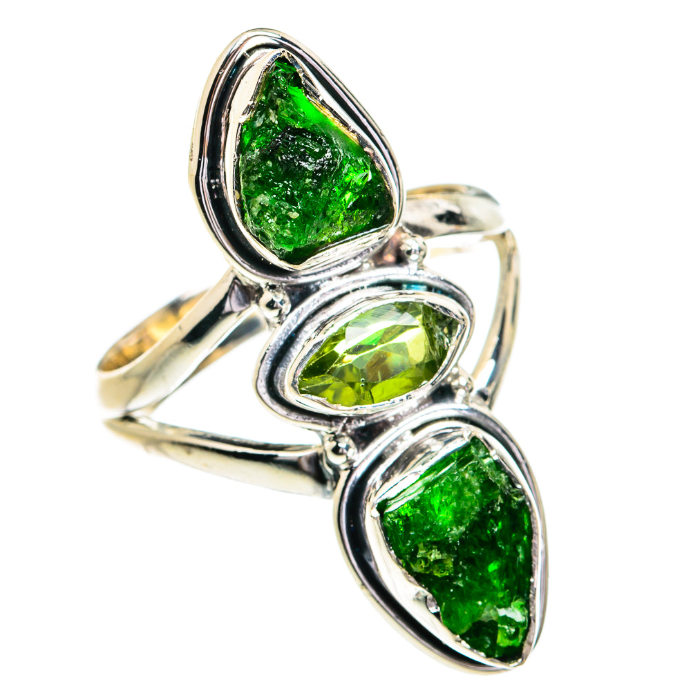 Chrome Diopside Rings handcrafted by Ana Silver Co - RING79148