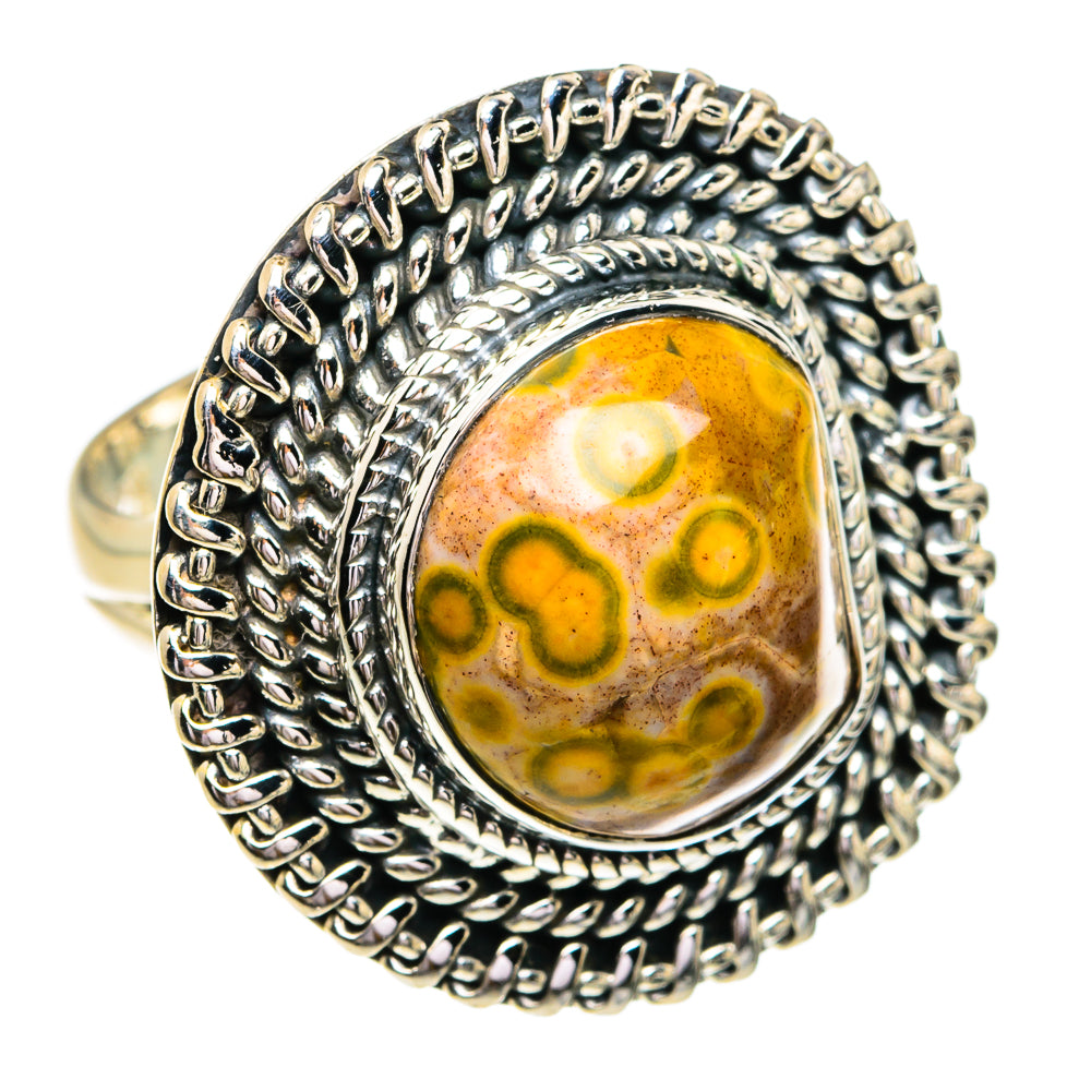 Ocean Jasper Rings handcrafted by Ana Silver Co - RING79182