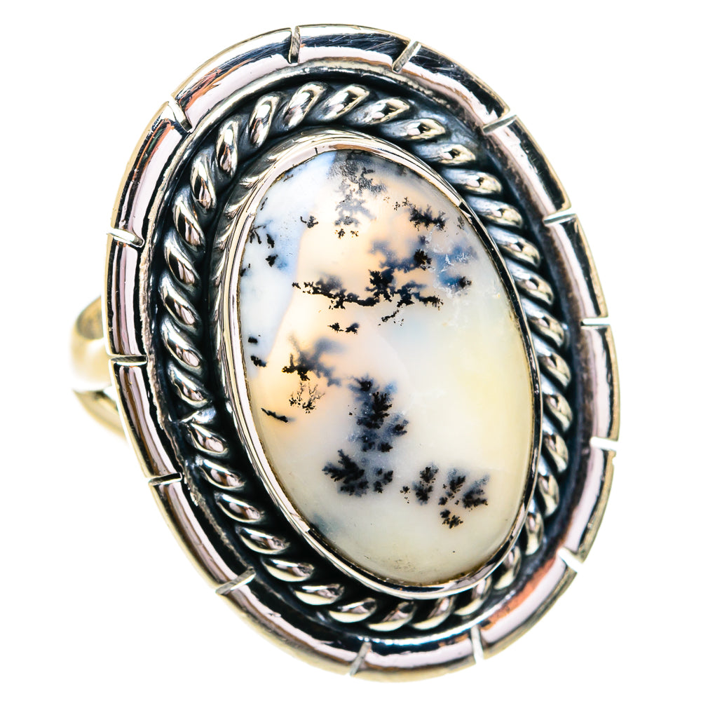 Dendritic Opal Rings handcrafted by Ana Silver Co - RING79195