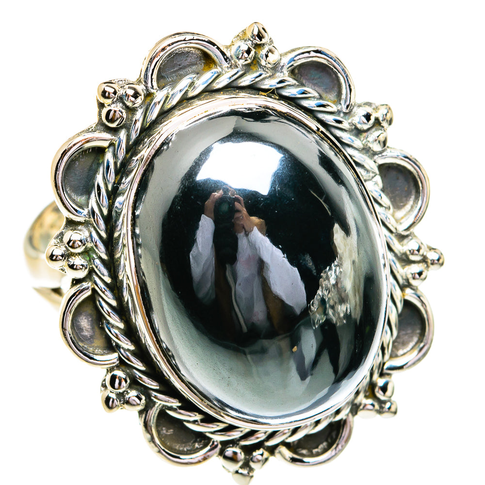 Hematite Rings handcrafted by Ana Silver Co - RING79256