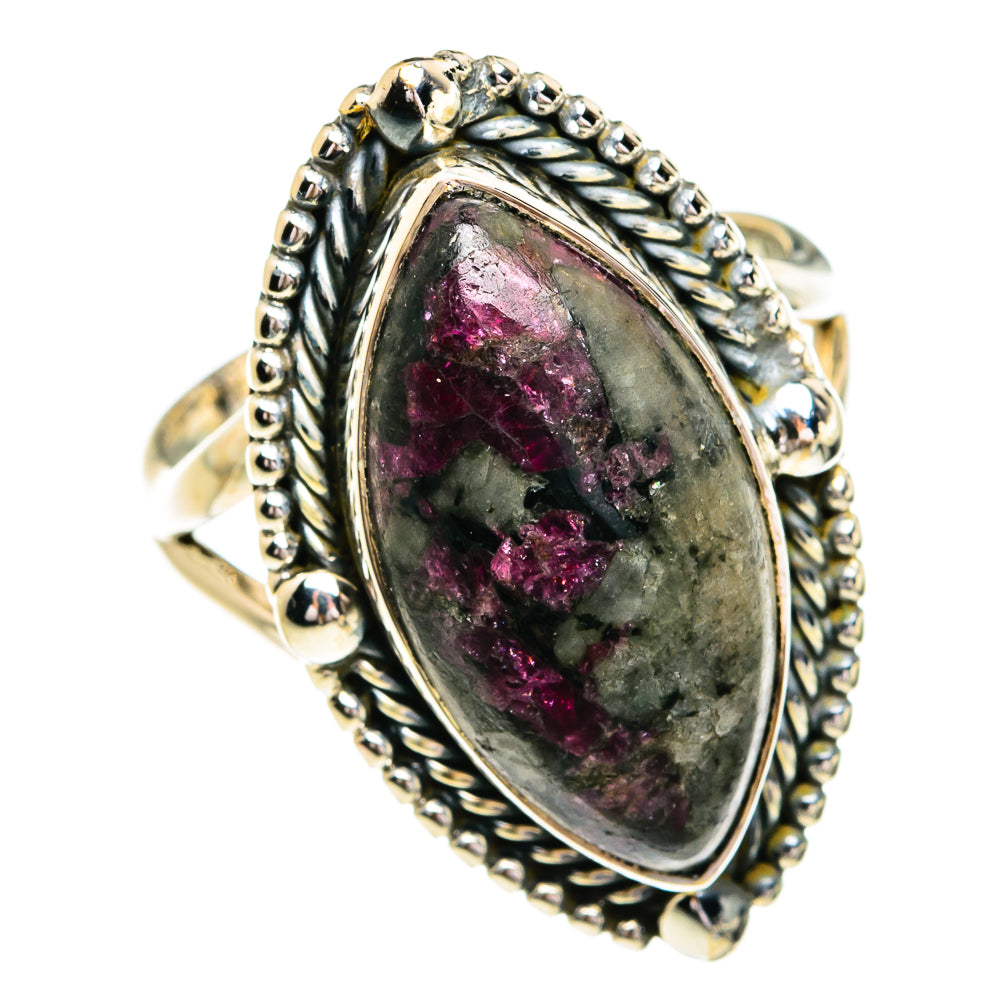 Russian Eudialyte Rings handcrafted by Ana Silver Co - RING79300