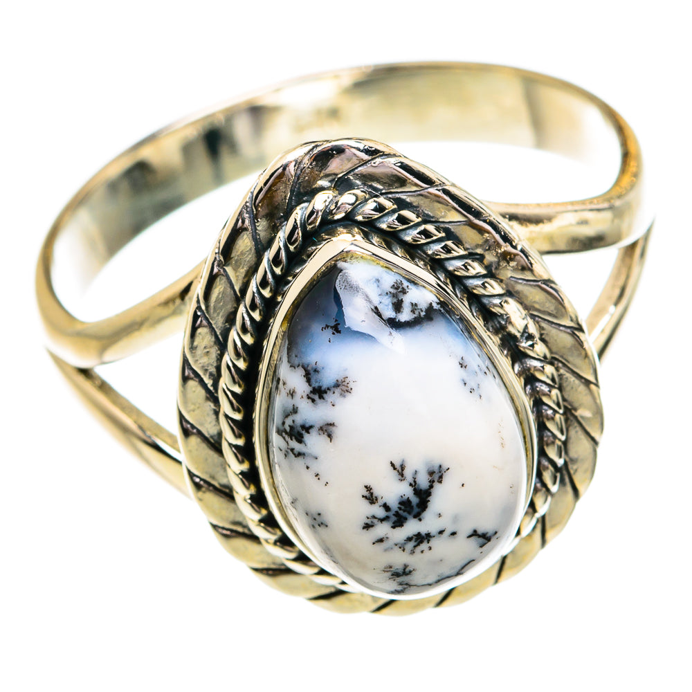 Dendritic Opal Rings handcrafted by Ana Silver Co - RING79306