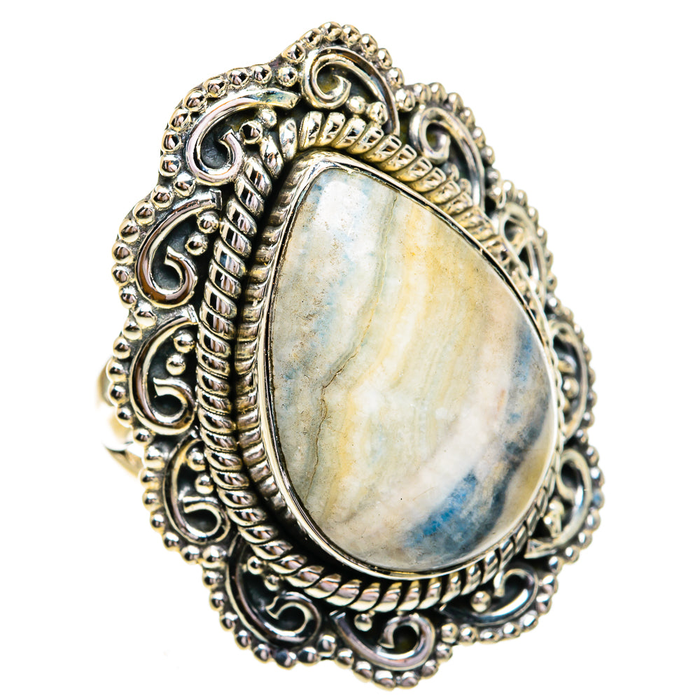 Blue Scheelite Rings handcrafted by Ana Silver Co - RING79339