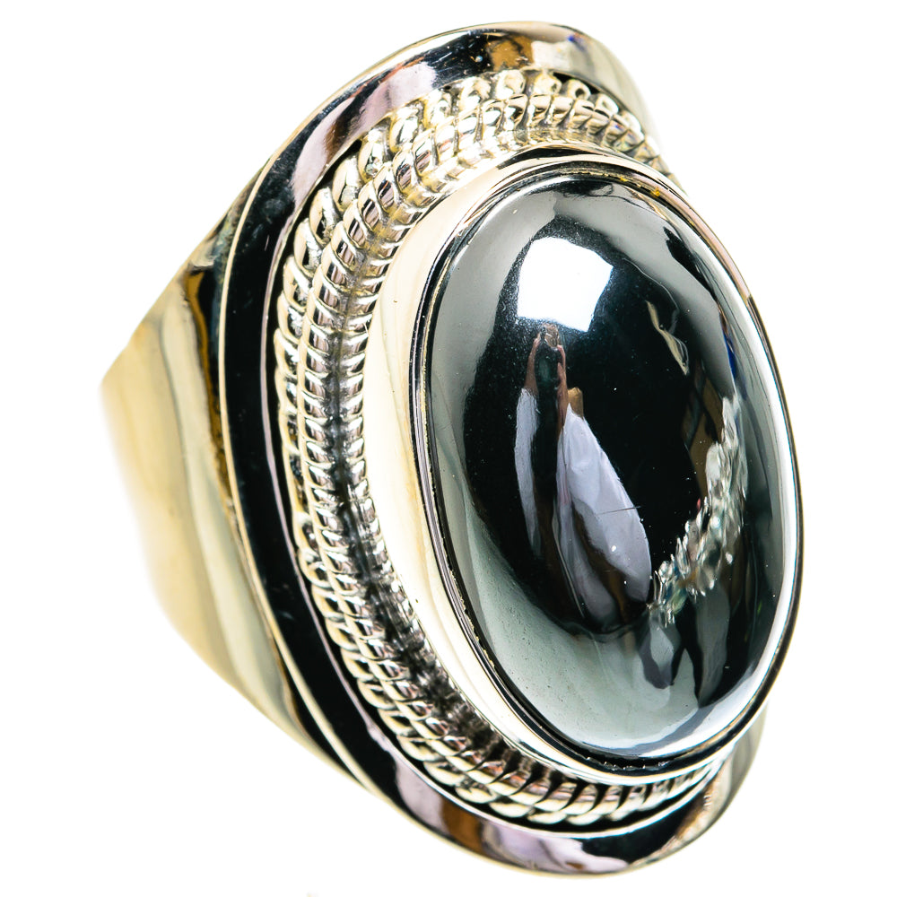 Hematite Rings handcrafted by Ana Silver Co - RING79370