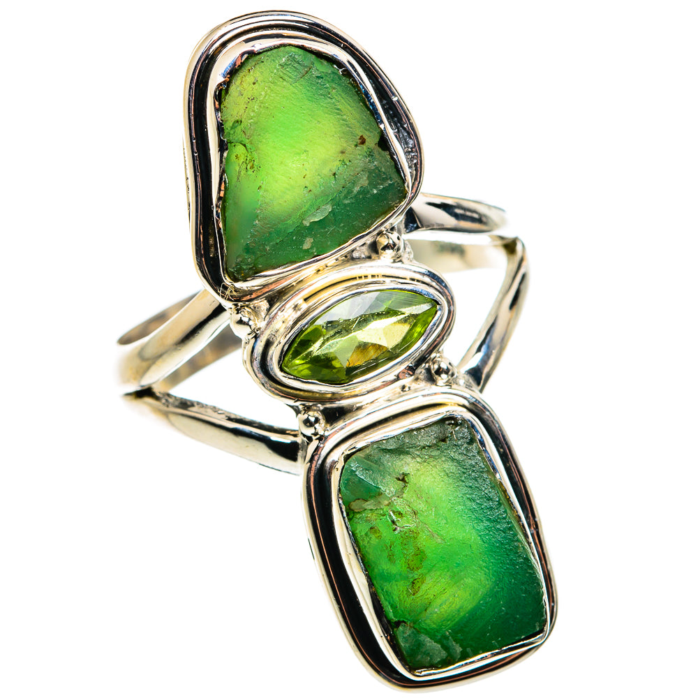 Chrysoprase Rings handcrafted by Ana Silver Co - RING79380