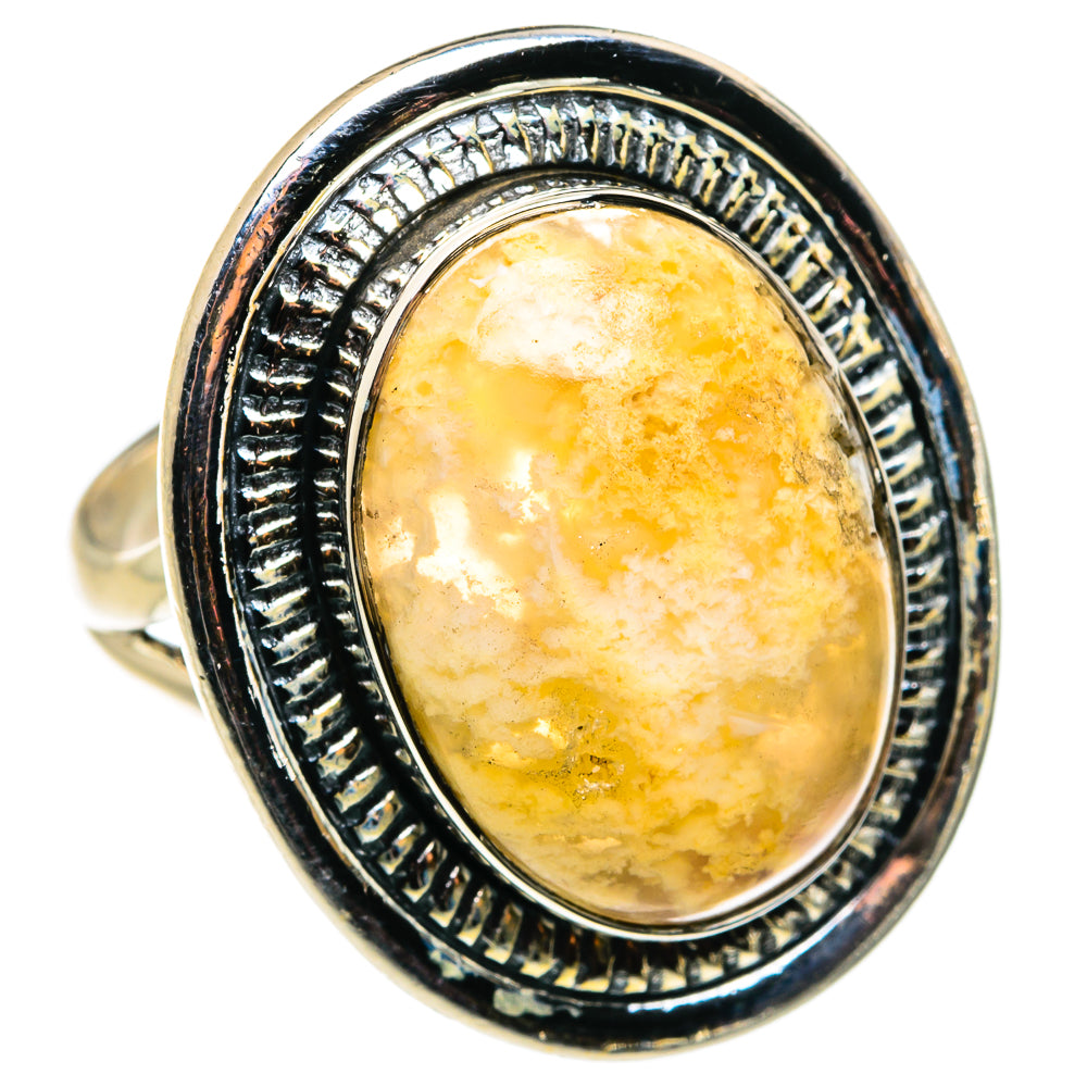 Plume Agate Rings handcrafted by Ana Silver Co - RING79388 - Photo 2