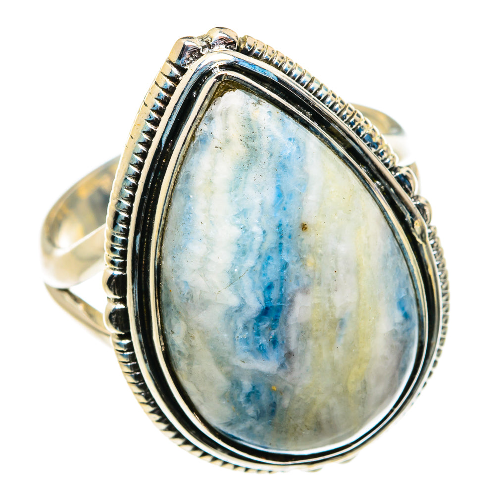 Blue Scheelite Rings handcrafted by Ana Silver Co - RING79412