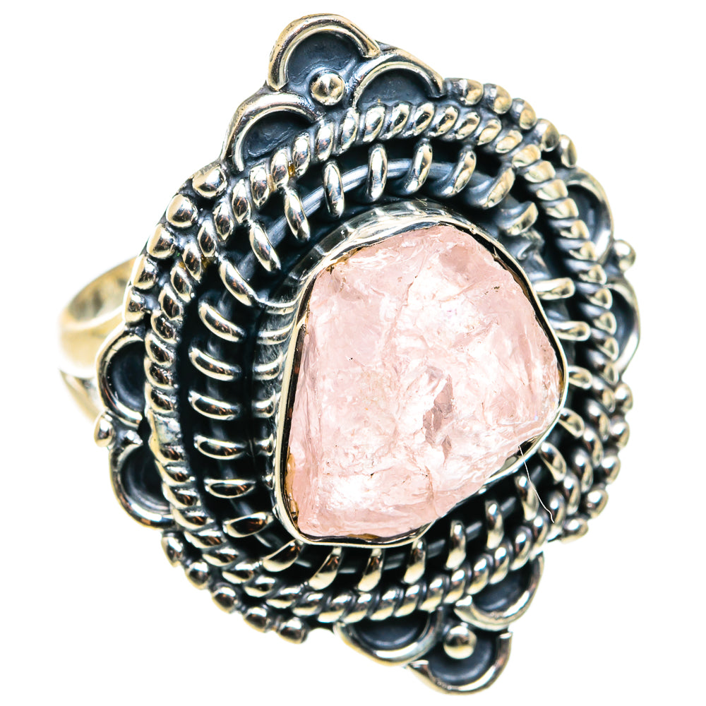 Rose Quartz Rings handcrafted by Ana Silver Co - RING79426