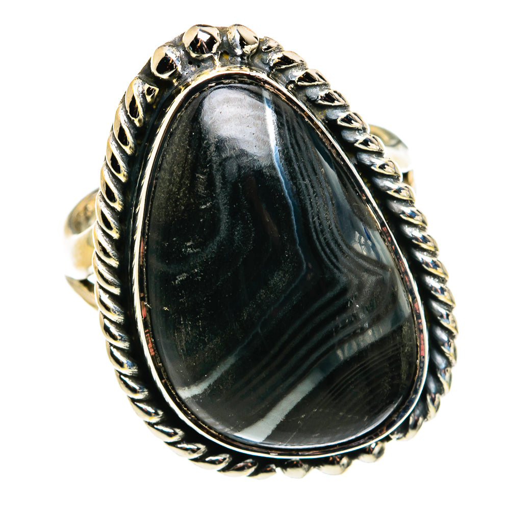 Psilomelane Rings handcrafted by Ana Silver Co - RING79501