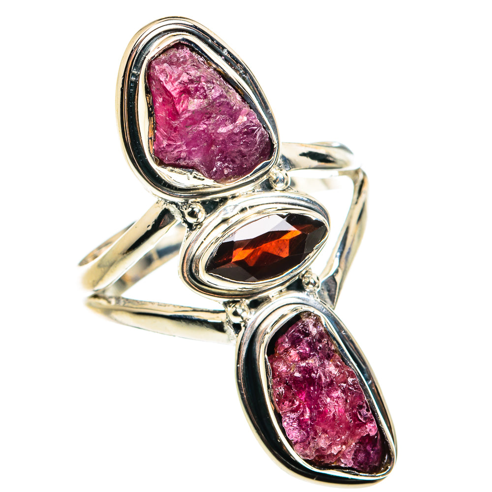 Pink Tourmaline Rings handcrafted by Ana Silver Co - RING79521