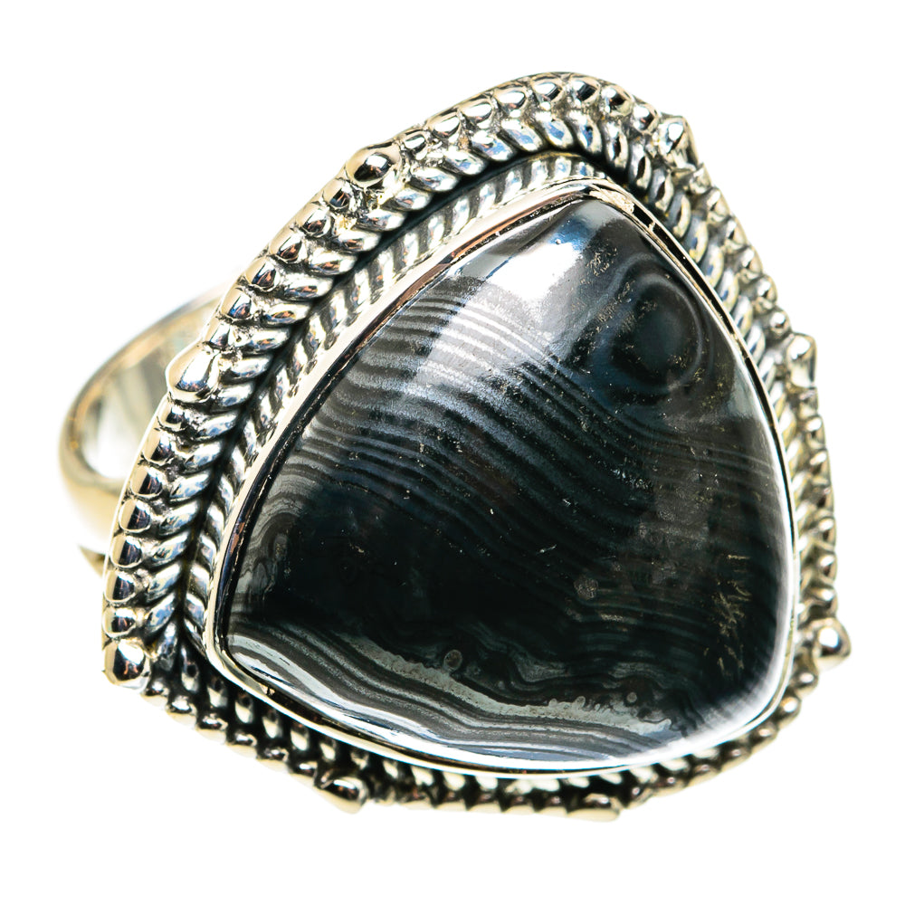Psilomelane Rings handcrafted by Ana Silver Co - RING79527 - Photo 2