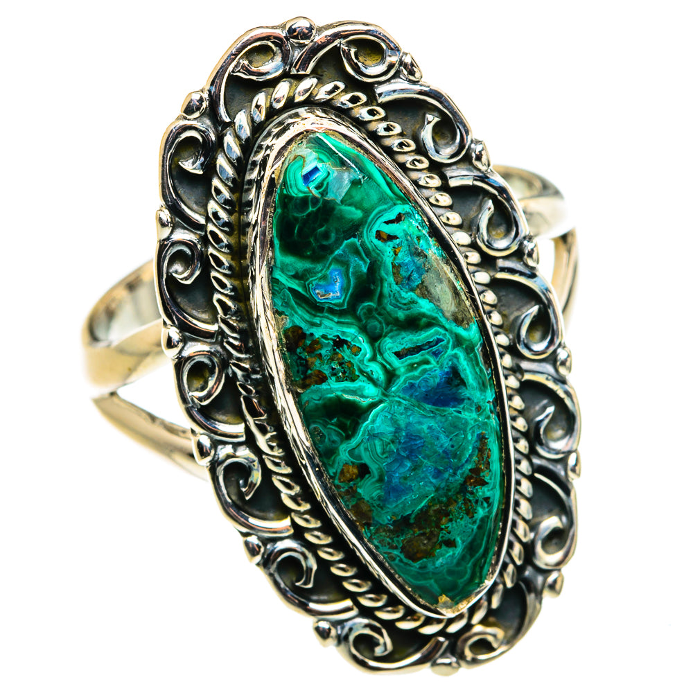 Chrysocolla Rings handcrafted by Ana Silver Co - RING79575