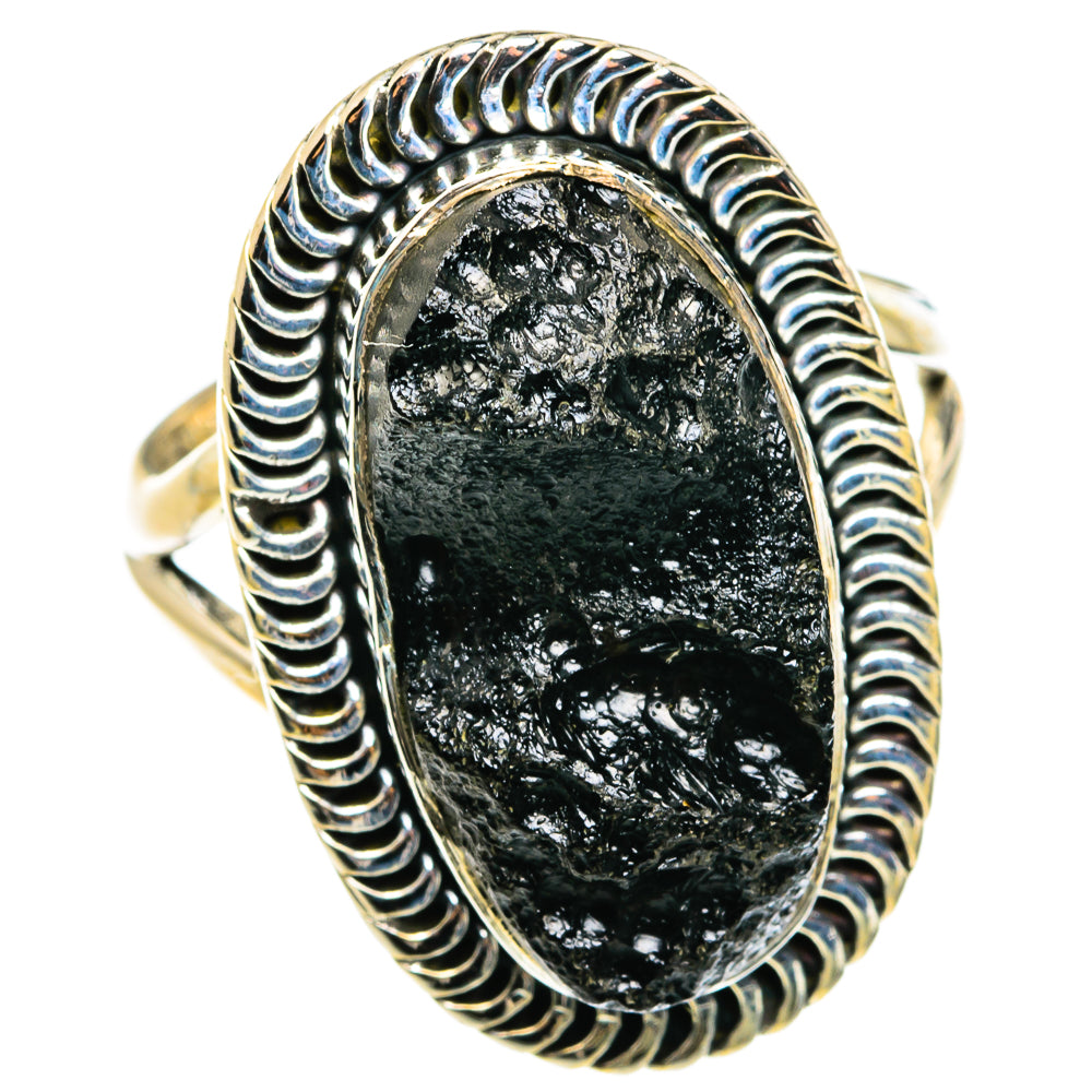 Tektite Rings handcrafted by Ana Silver Co - RING79587 - Photo 2