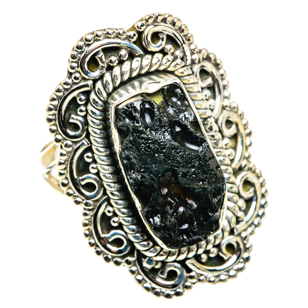 Tektite Rings handcrafted by Ana Silver Co - RING79588 - Photo 2