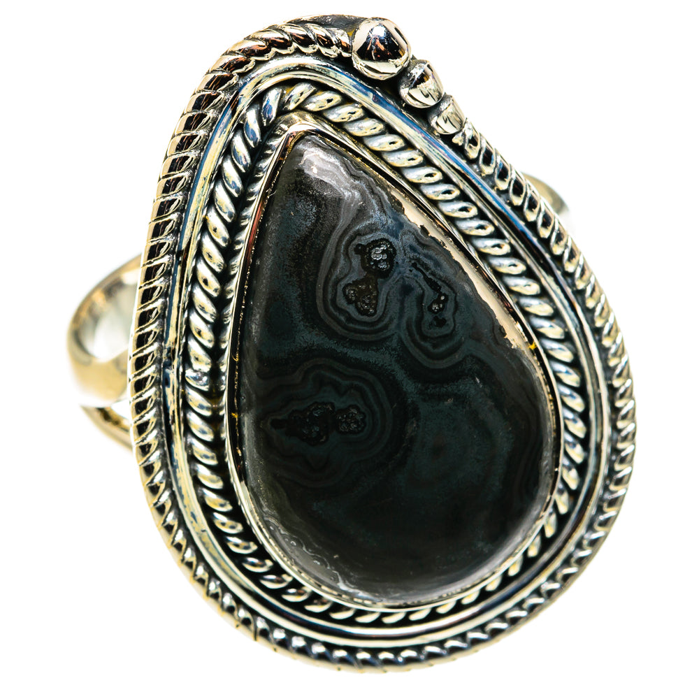 Psilomelane Rings handcrafted by Ana Silver Co - RING79631